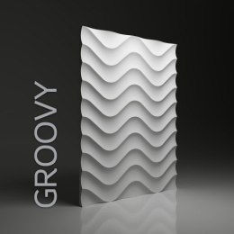 Panel gipsowy dekoracyjny ścienny 3D groovy
