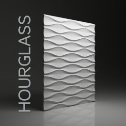Panel gipsowy dekoracyjny ścienny 3D hourglass