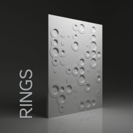 Panel gipsowy dekoracyjny ścienny 3D rings