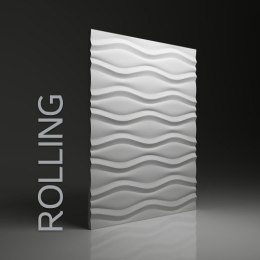 Panel gipsowy dekoracyjny ścienny 3D rolling