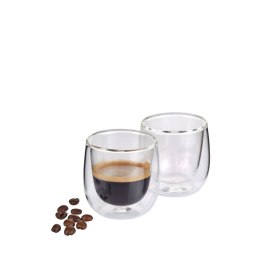 2 szklanki do espresso, podwójne ścianki, 0,08 l, śred. 6 x 6,5 cm