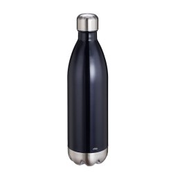 Butelka termiczna, stalowa czarna 1,0 l