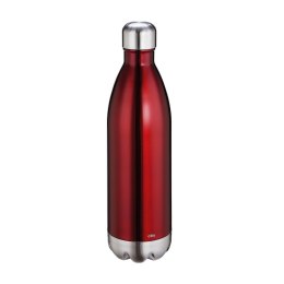 Butelka termiczna, stalowa czerwona 1,0 l