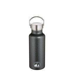 Stalowa butelka termiczna, 0,5 l, śred. 7 x 20,5 cm, szara