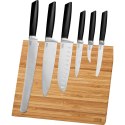 Blok na noże magnetyczny, bambus, na 6 noży, 31,5 x 16 x 23,5 cm