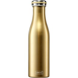 Butelka termiczna, stalowa, 0,5 l, złota metaliczna
