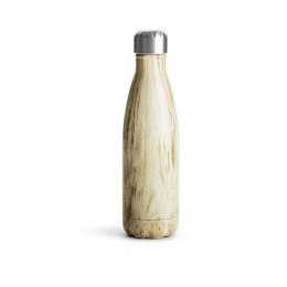 Butelka stalowa termiczna, drewniany wzór, 0,5 l Sagaform