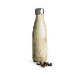 Butelka stalowa termiczna, drewniany wzór, 0,5 l Sagaform