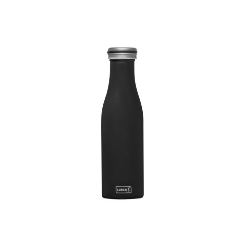 Butelka termiczna, stalowa, 0,5 l, czarna matowa