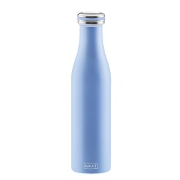 Butelka termiczna, stalowa, 0,75 l, niebieska perłowa