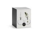 Świecznik/wazonik, wys. 18 cm, srebrny, pudełko prezentowe