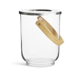 Szklane wiaderko do szampana, wazon lub lampion, śred. 18,5 x 23 cm