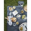 Zestaw talerzy piknikowych, 4 szt., przezroczysty akryl, śred. 20 cm