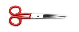 Nożyczki domowe czerwone 15cm 3006 6" Kulig