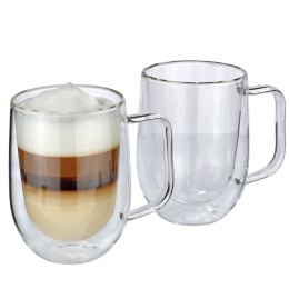 Szklanki do latte macchiato, 2 szt., szkło borokrzemowe, 0,3 l, śred. 8,5 x 12 cm
