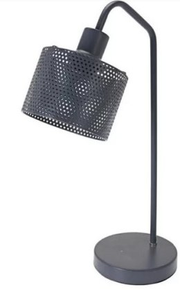 Lampka metalowa na biurko 46 cm szara
