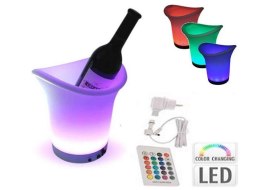 Chłodziarka do wina podświetlana LED wielokolorowa z pilotem Lampka LED