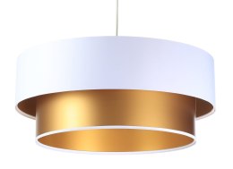 Lampa wisząca żyrandol 50 cm biało-złota