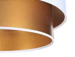 Lampa wisząca żyrandol 50 cm biało-złota