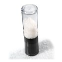 Młynek do soli, śred. 5,5 x 17 cm, stal nierdzewna/szkło, czarny