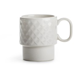 Filiżanka do kawy, biała, ceramika, 0,25 l, wys. 9 cm