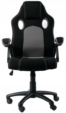 Krzesło biurowe obrotowe CARRERA M szare tkanina