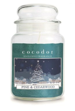 Świeca zapachowa 550g Christmas Pine&Cedarwood PCA30462 Cocodor