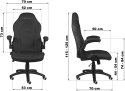 Fotel biurowy ergonomiczny HYPER czarny