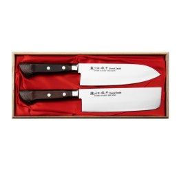 Satake Unique Shirogami#2 Zestaw Nóż Santoku + Nakiri Satake Cutlery MFG. Co., LTD