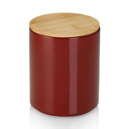 Pojemnik kuchenny, ceramika/bambus, 1,7 l, śred. 14 x 17,5 cm, czerwony Kela