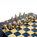 Ekskluzywne szachy metalowe Cycladic; 28x28cm, S22B
