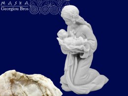 Maria z dzieciątkiem - alabaster grecki