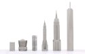 Designerskie Szachy Skyline New York ze stali nierdzewnej - NY