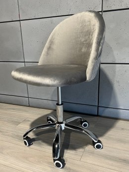 Krzesło biurowe Gloria szary aksamit