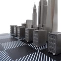 Designerskie Szachy Skyline New York ze stali nierdzewnej - NY