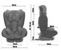 Bezpieczny fotelik samochodowy 0-36 kg FORZA BLACK