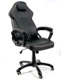 Elegancki fotel biurowy SPIDER czarno-czerwony PU