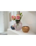 Wazon szklany 23cm fiolet - elegancki dodatek domowy