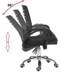 Fotel obrotowy ergonomiczny ARNO BLACK II