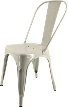 Krzesło metalowe stylu loft w kolorze Corsica Cream