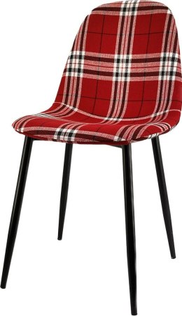 Krzesło obite GIULIA SCOTLAND RED