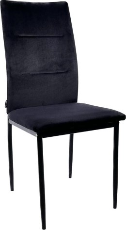 Krzesło tapicerowane z aksamitu, model VALVA DUO