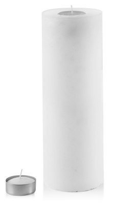 Ekskluzywna lampa świecznik 120x360 biała