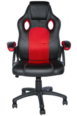 Ergonomiczne krzesło obrotowe CARRERA L w czerwonym kolorze
