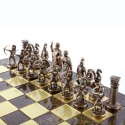Duże ekskluzywne mosiężne szachy - Łucznicy 44x44cm - S10BBRO
