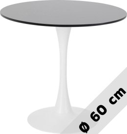 Stół okrągły VICTORY BLACK 60 cm MILK