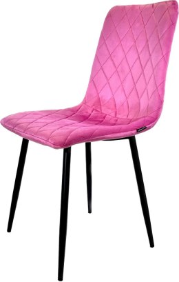 Krzesło tapicerowane SORANO VELVET PINK II GATUNEK