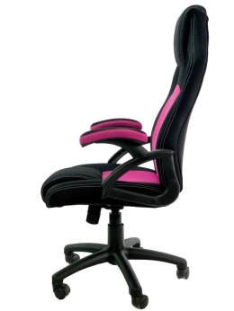 Fotel biurowy obrotowy CARRERA M różowy materiał