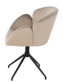 Wygodne i eleganckie krzesło obrotowe Kremowy elegancjoniści