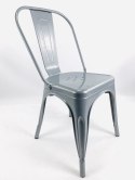 Krzesło metalowe Corsica Light Grey